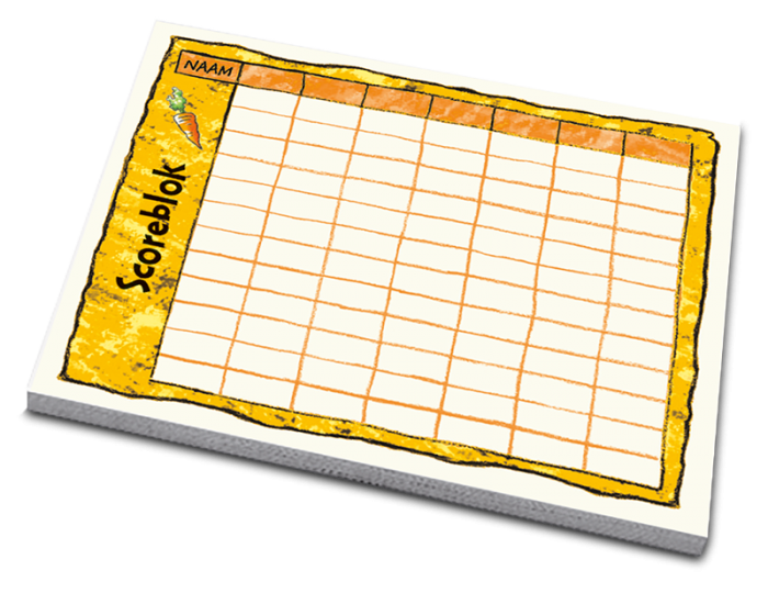 999 Games Konijnenhokken - Scoreblok (3 stuks) - Unisex