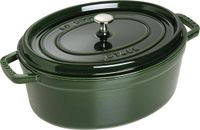 Staub Cocotte Braadpan Ovaal Fonte 33 cm Groen