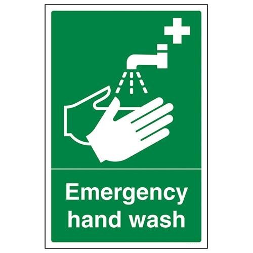 V Safety VSafety Handwasbord voor noodgevallen - 200mm x 300mm - 1mm Rigid Plastic
