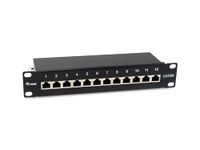 Equip Patchpanel 12x RJ45 Cat6A 10 FTP 1HE Premium schwarz