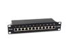 Equip Patchpanel 12x RJ45 Cat6A 10 FTP 1HE Premium schwarz