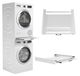Merkloos Stacking Kit voor Wasmachine en Droger met Droogrek