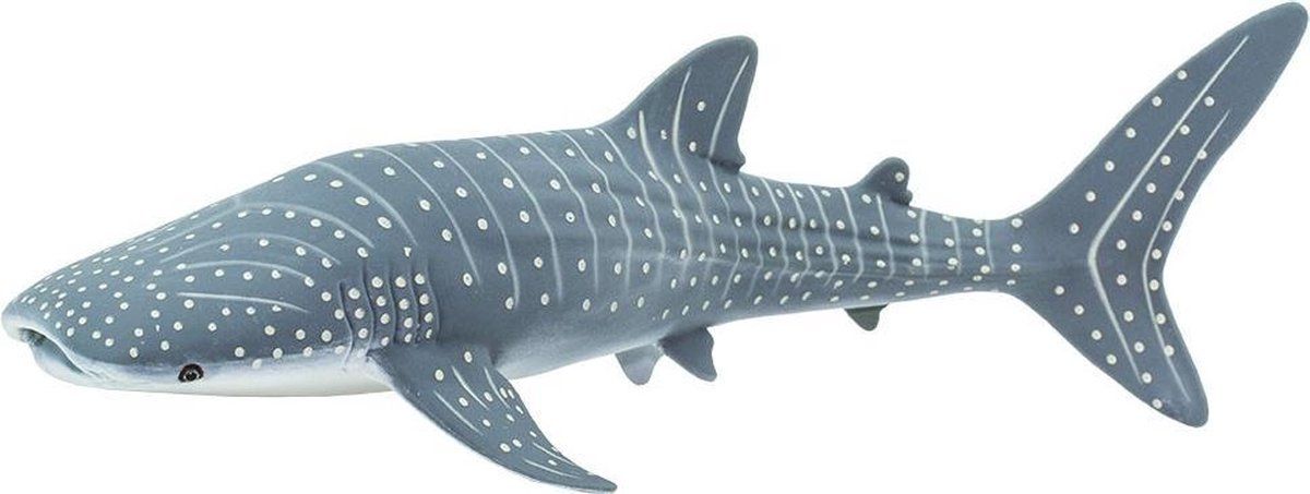 Safari Walvishaai Junior 18 cm - Rubber - Wit/Grijs