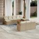 Maison Exclusive - Ensemble de jardin, 11 pièces, avec coussins, beige, en polyrotin