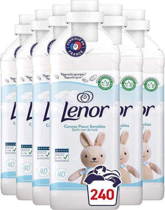 Lenor Caresse Sensitive Wasverzachter - Voordeelverpakking (6 x 40 wasbeurten) - 5.5 l