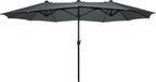 SenS-Line Marbella Parasol Gris 270x450 cm - Gris