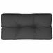 vidaXL - Coussin de palette - 80x40x12 cm - tissu - noir