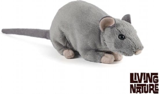 Living Nature Knuffel Rat Grijs - 5037832004833