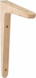 AMIG Plankdrager/planksteun van hout - lichtbruin - H200 x B125 mm