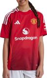 Adidas Manchester United 24/25 Maillot Domicile Junior - Rouge/Blanc - Taille 152