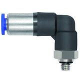 RIEGLER L-steekschroefverbinding »Blaue serie«, zelfvergrendeld, M5 a., v. slang-buiten-Ø 4 mm, werkdr. Maximale 10 bar, kunststof/MS vern.