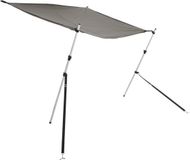vidaXL Schaduwdoek T-top 170x208x(115-183) cm antracietkleurig