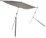 vidaXL Schaduwdoek T-top 170x208x(115-183) cm antracietkleurig