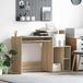 Maison Exclusive - Bureau en chêne Sonoma 120,5 x 44 x 88,5 cm Matériau dérivé du bois