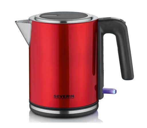 Severin WK 3427 Waterkoker - 1L - 2400W - Zwart/Rood