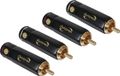 Dynavox High-End cinch stekker set 2 x rood + 2 x wit