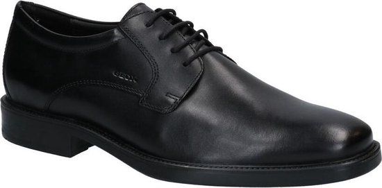 Geox Brandolf Zwarte Geklede Veterschoenen Heren 41