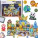 WOOPIE - Jouets de construction magnétiques - Lumineux 124 pièces
