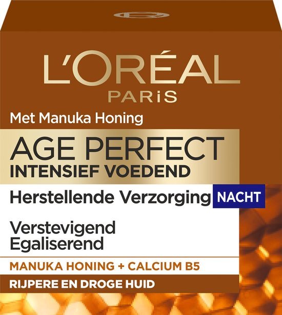 L'Oréal Skin Expert Age Perfect Intensief Voedend Manuka Honing Nachtcrème 50 ml