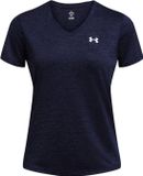 Under Armour Tech Ssv- Twist Midnight Navy 410-L (US LG) Dames T-shirt