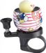 XLC Eend DD-M25 Fietsbel – Wit & Rood - 2.5 cm
