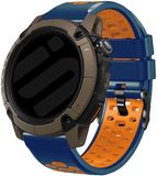 Strap-it Universele 24mm Sport Horlogeband Blauw/Oranje