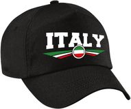 Bellatio Decorations Italië / Italy landen supporters petje - zwart - Volwassenen - Baseballcap