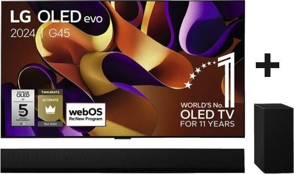 LG OLED65G45LW + LG DSG10TY Soundbar