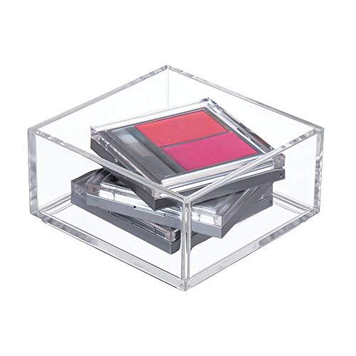 IDesign Interdesign Clarity Cosmetica Organizer Schuifladenbox, Kunststof, Doorzichtig, 10.16 x 5.08 x 10.16 cm