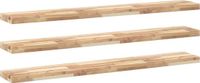 vidaXL - Floating Shelves - 3 pcs - 140x20x4 cm - Untreated Acacia Wood