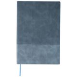 Merkloos Notitieboekje / opschrijfboekje Elian A5 - lichtblauw - 21x15 cm - 100 pagina's - harde kaft - ribfluweellook