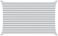 vidaXL Zonneschaduw Lichtgrijs en wit 4 x 2,5 m 100% Polyester Oxford