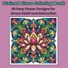 Stained Glass Coloring Book: 50 Easy Flower Designs for Stress Relief and Relaxation