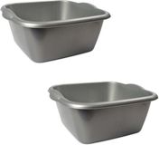 Hega Hogar Afwasteil - 2x - rechthoek - zilver - 6L