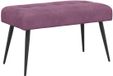 vidaXL Bank met knoopverstelling Paars 80 x 40 x 46 cm fluweel