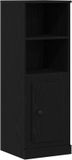 vidaXL Highboard Zwart Eiken 36 x 35.5 x 103.5 cm Bewerkt hout