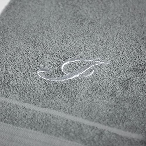 Caleffi handdoek met gastendoek, katoen, grijs, standaard, 71609