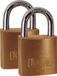 Kasp K12030D2 Hangslot 30 mm Goud-geel Sleutelslot