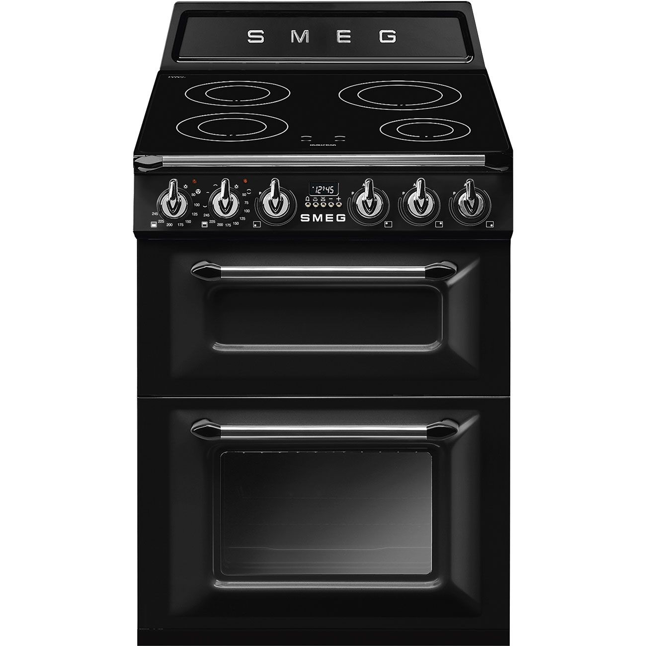 Smeg Victoria TR62IBL2 - 60cm Freestanding Electric Induction Cooker - Black