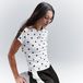 PUMA T7 T-shirt met stippen en slanke pasvorm voor Dames, Wit, Maat M