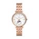 Fossil Jacqueline horloge voor dames, Quartz uurwerk met drie handen en maanfase met roestvrij stalen band