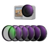 NEEWER CPL + ND filterset, alleen compatibel met DJI Osmo Action 6, ND8/16/32/64/1000, instelbaar rond polarisatiefilter, grijsfilter, opschroefbaar, meerlaagse HD Action Cam fotoaccessoires, FL-B2