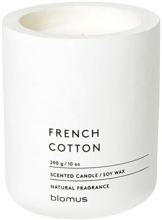 Blomus FRAGA Geurkaars French Cotton - Wit - 290g
