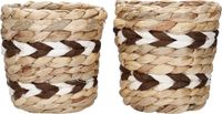 KitchenCraft Indoor Plantenpot (set van 2) van waterhyacint