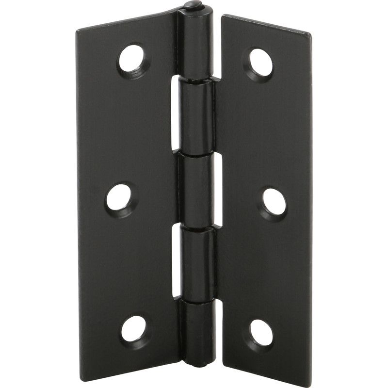 Scharnier zwart 75x49mm (2 Stuks)
