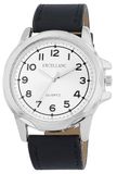 Excellanc Herenhorloge, analoog, kwarts, wit en zwart, kunstleer, zwart, zwart., armband