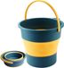 Merkloos Opvouwbare emmer 10 liter - Draagbaar en multifunctioneel - Blauw