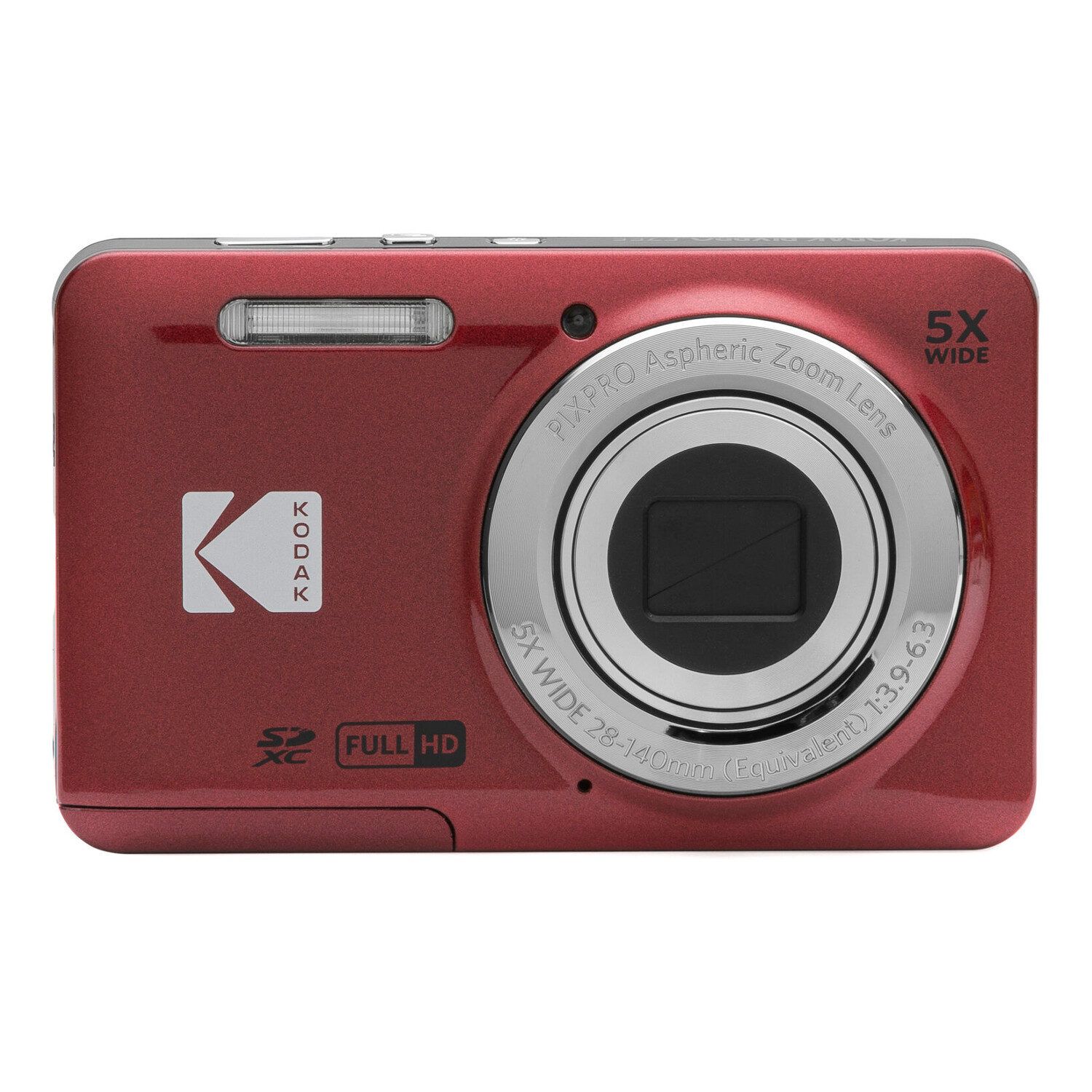 Kodak PIXPRO FZ55 デジタルカメラRed Kodak PIXPRO FZ55 Compact Camera - 16MP, 5x Optical Zoom, Red