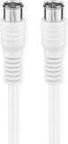 Nedis CSGB41300WT10 coax-kabel 1 m F-type Wit