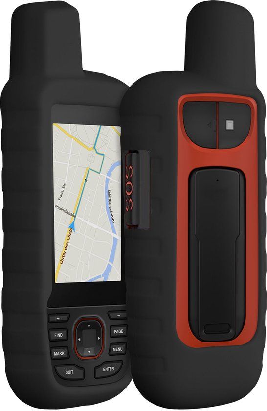 kwmobile Hoesje geschikt voor Garmin GPSMAP 66i / GPSMAP 67i - Beschermhoes voor handheld GPS - Back cover in zwart